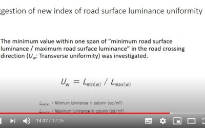 Video: Calculation of road surface luminance for new pavement in Japan
